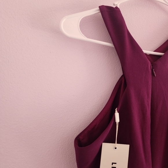 Likely Kensington Halter Cocktail Dress in Plum Size 4 - Picture 12 of 12